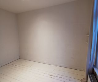 oude vloer slaapkamer geschilderd