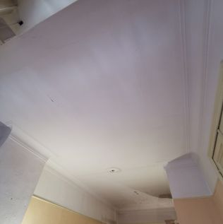 glasvlies op plafond - voorbereiding